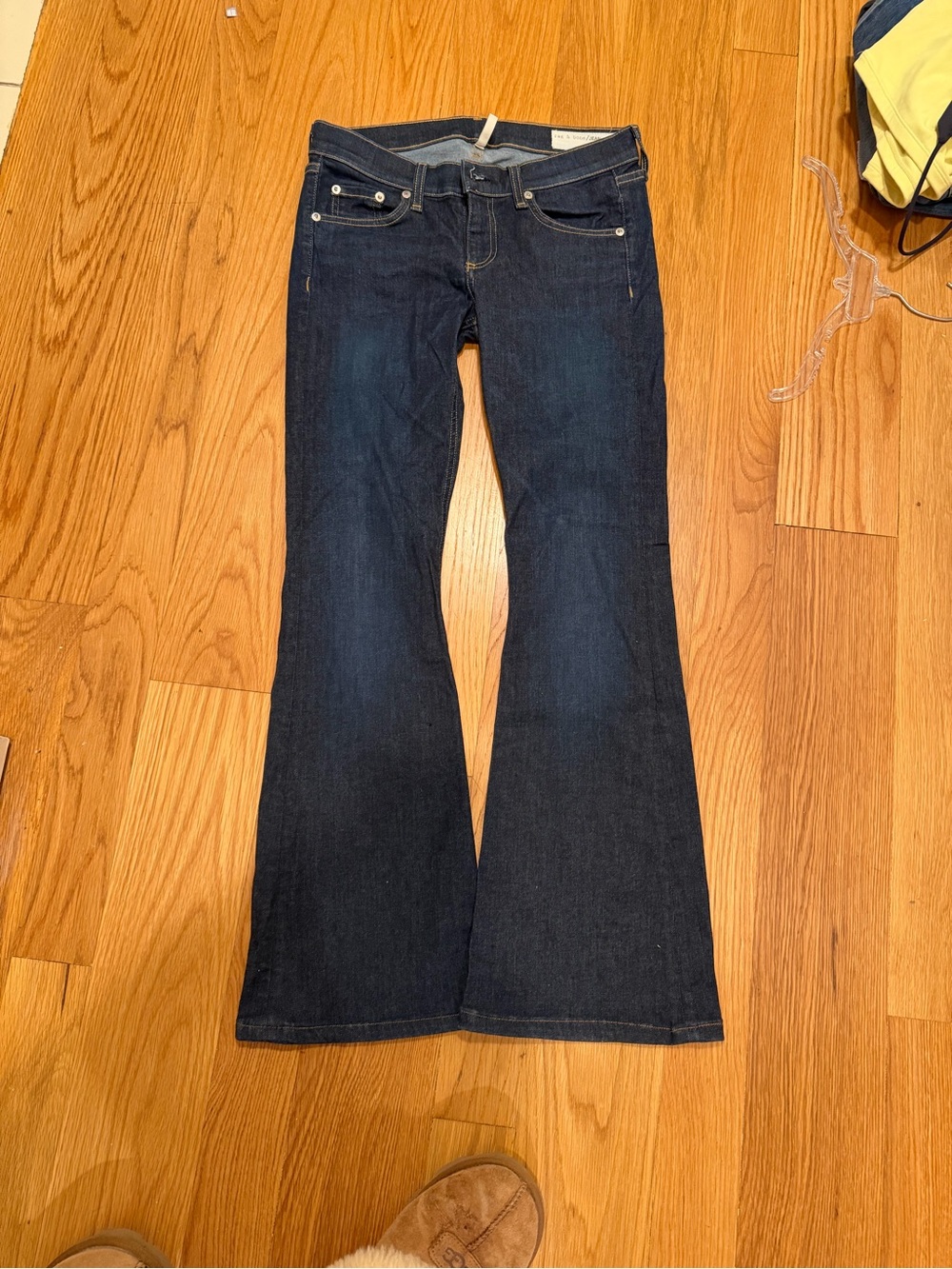 Rag & Bone Dark Wash Women's Flared Jeans - Classic Denim